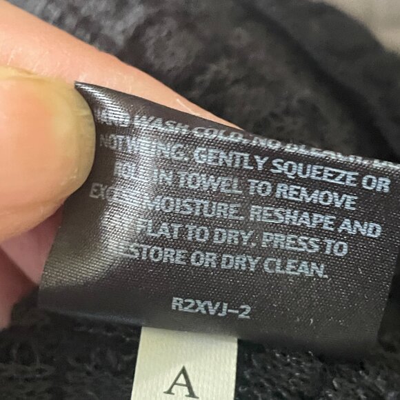 Eileen Fisher Black Silk Blend Open Waterfall Cardigan Crinkly Knit-Sz. XS - Picture 6 of 8